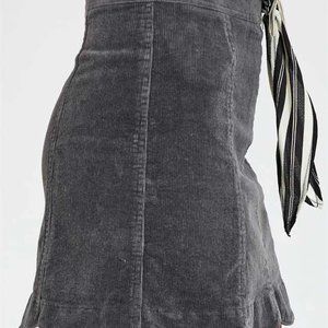 Altar'd State Sophia Mini Skirt High Waisted Corduroy  Scalloped Size M Medium